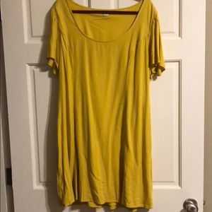 Mustard yellow dress